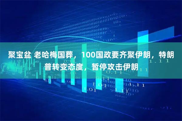 聚宝盆 老哈梅国葬，100国政要齐聚伊朗，特朗普转变态度，暂停攻击伊朗